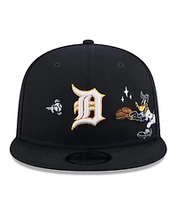 New Era Men's Navy Detroit Tigers Looney Tunes Daffy Duck 9FIFTY Snapback Hat
