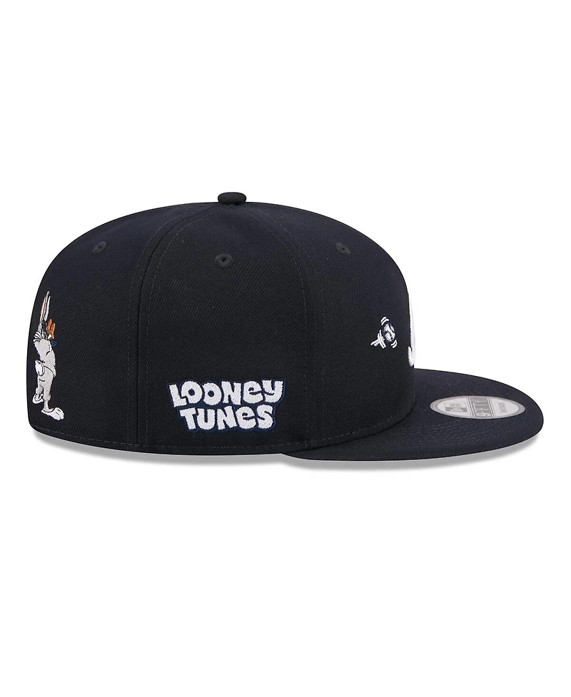 New Era Men's Navy Atlanta Braves Looney Tunes Bugs Bunny 9FIFTY Snapback Hat