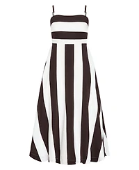 City Chic Women's Simone Strapless Stripe Maxi Dress