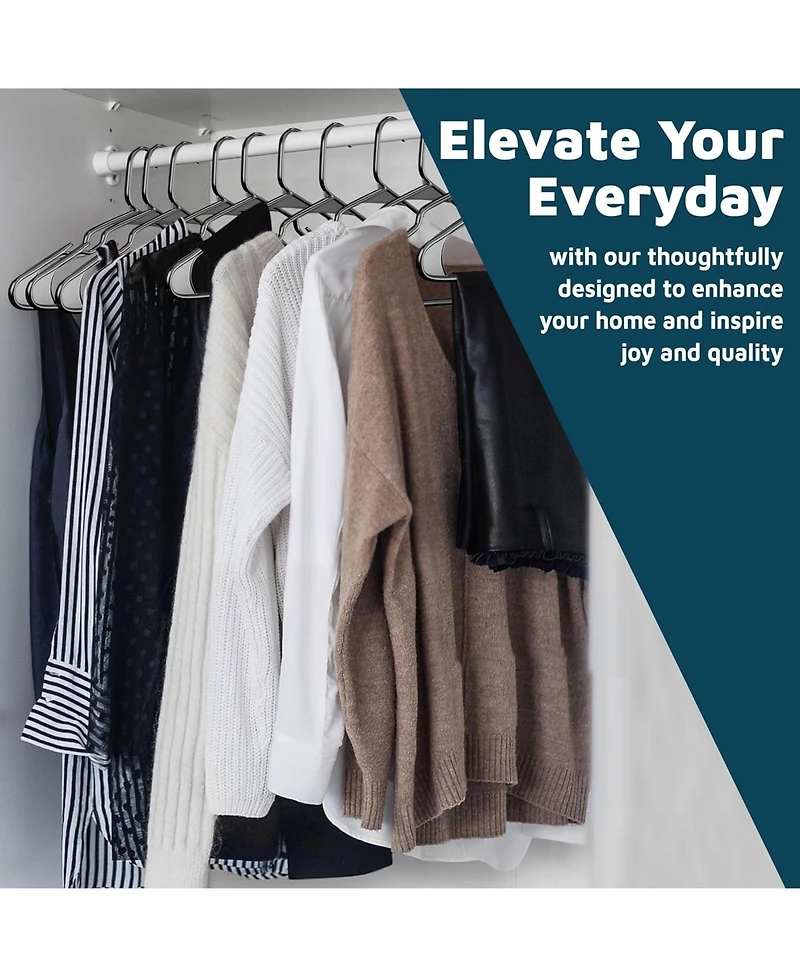 Lifemaster Plastic Clothes Hanger Set - 30 Pieces Versatile, Lightweight, Space-Saving, Non-Slip, Slim Designed, Dry and Wet Clothes Hanger Set