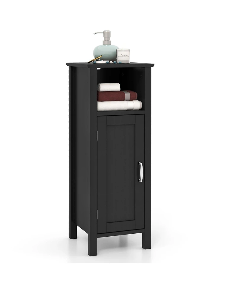 sumyeg Bathroom Storage Organizer Cabinet with 2-Tier Storage Space