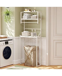 sumyeg Over The bath fixture 3-Tier Bathroom Storage Rack with Towel Holder