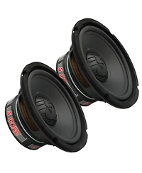 5 Core 6.5 Inch Woofer Pair 100W Car Subwoofer 4Ohm Replacement Deep Sub w Poly Cone