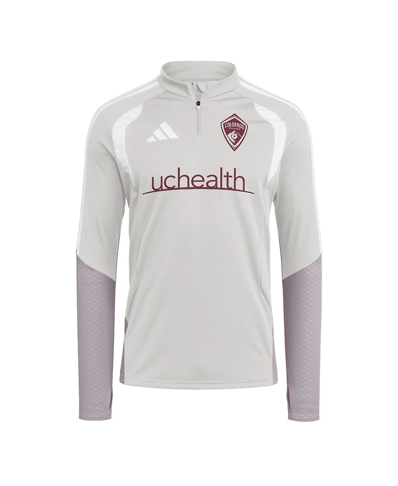 Adidas Men's Silver Colorado Rapids 2026 Tiro Competition Quarter-Zip Training Sweatshirt