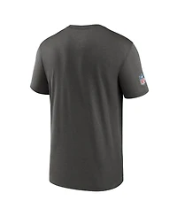 Nike Men's Gray Tampa Bay Buccaneers Sideline Legend Small Logo Dri-fit T-Shirt