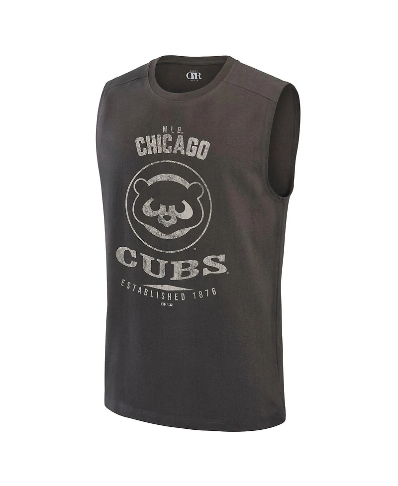 Darius Rucker Collection By Fanatics Men's Charcoal Chicago Cubs Muscle Tank Top