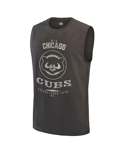 Darius Rucker Collection By Fanatics Men's Charcoal Chicago Cubs Muscle Tank Top