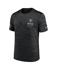 Nike Men's Black Las Vegas Raiders Sideline Double Covered Dri-fit Velocity T-Shirt