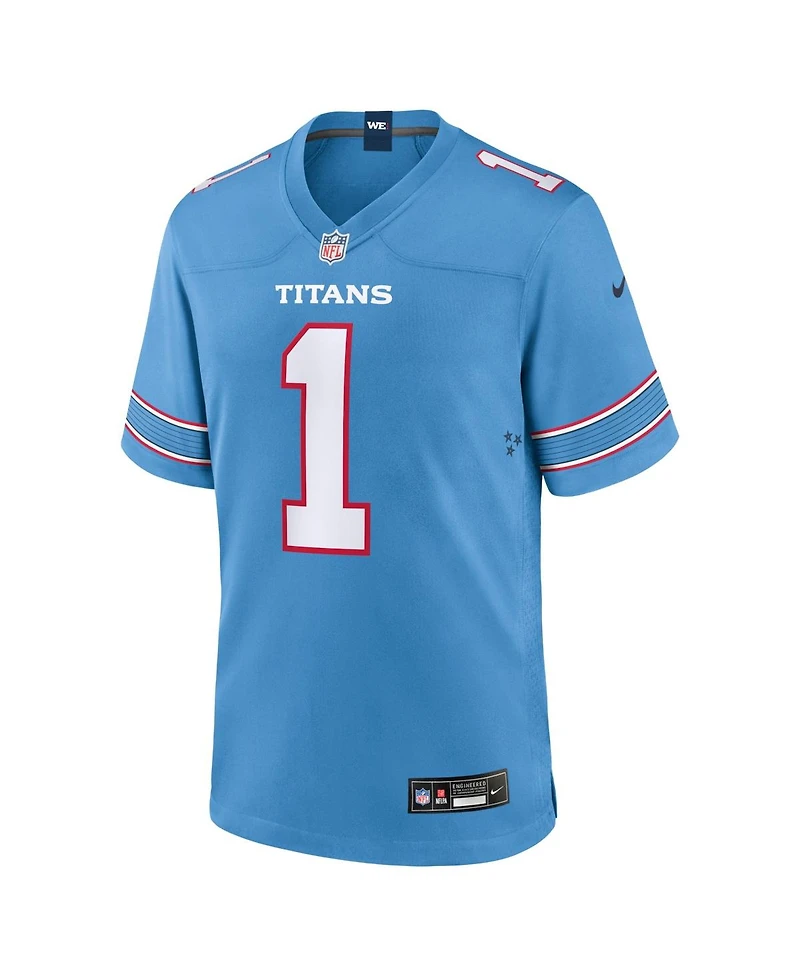 Nike Men's Cameron Ward Light Blue Tennessee Titans Game Jersey