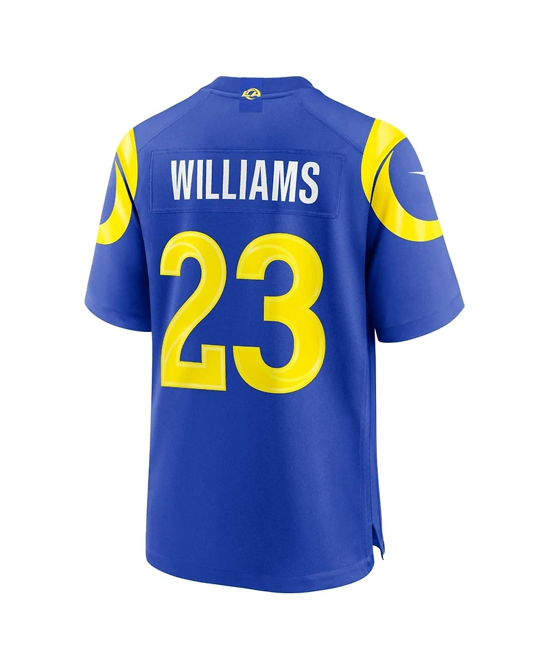 Nike Men's Kyren Williams Royal Los Angeles Rams Team Game Player Jersey