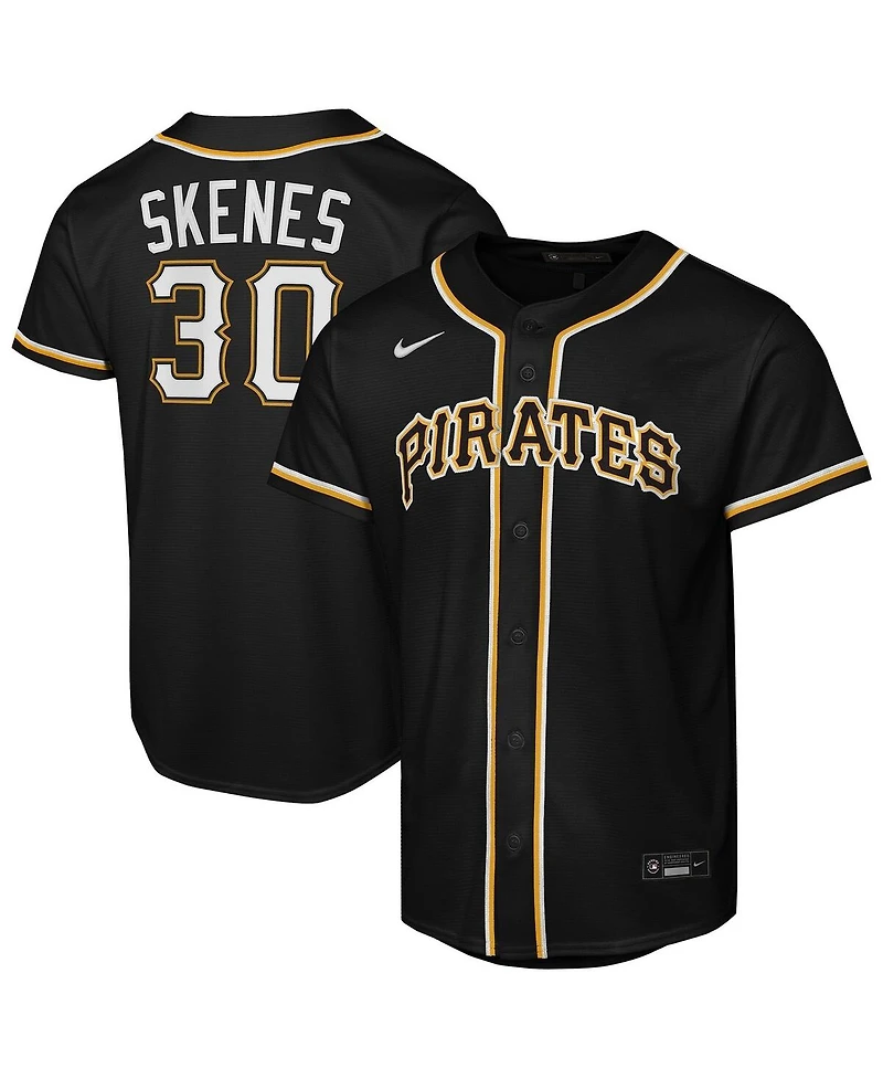 Nike Big Boys and Girls Paul Skenes Black Pittsburgh Pirates Fashion Replica Player Jersey