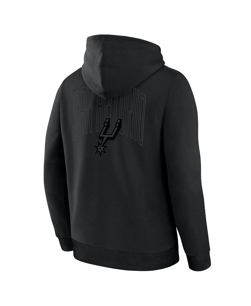 Fanatics Men's San Antonio Spurs Black Out Hoodie