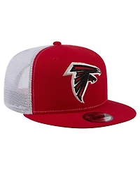 New Era Men's Red Atlanta Falcons Core Team 9FIFTY Trucker Snapback Hat