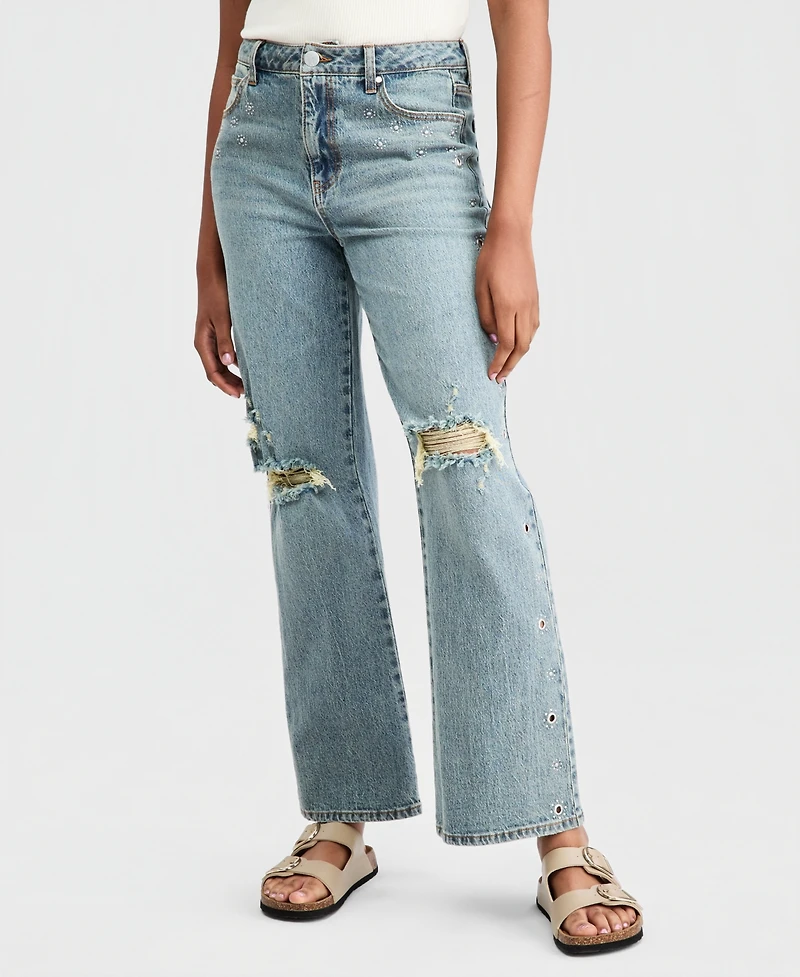 And Now This Women's Ripped Studded Jeans, Macy's Exclusive