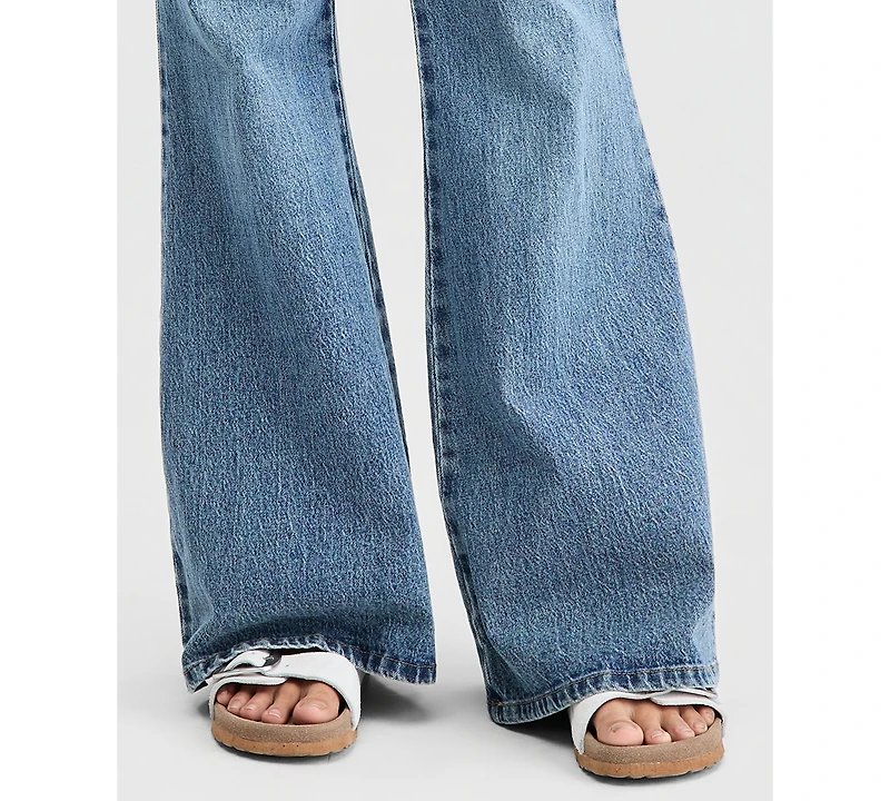 And Now This Women's Crocheted-Scarf Flare Jeans, Macy's Exclusive