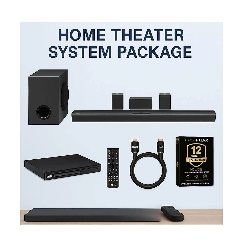 Lg Channel Home Theatre Soundbar System, Wireless Subwoofer and Rear Speakers, Dolby Digital
