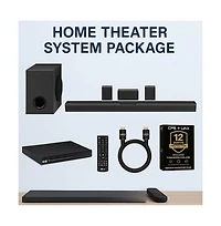Lg Channel Home Theatre Soundbar System, Wireless Subwoofer and Rear Speakers, Dolby Digital