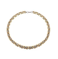 Bling Jewelry Biker Urban Double Link Flexible Heavy Chain Necklace Stainless Steel
