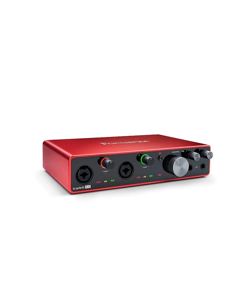 Focusrite Scarlett 8i6 3rd-Gen Usb-c Audio Interface Studio Bundle - Monitors, Mic, Headphones & Software