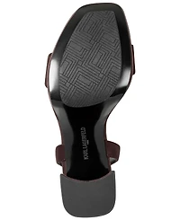 Karl Lagerfeld Paris Women's Maeleia Platform Ankle Strap Dress Sandals