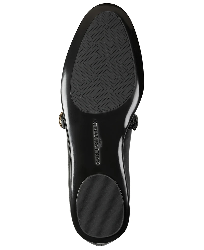Karl Lagerfeld Paris Women's Vivendel Mary Jane Ballet Flats