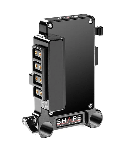 Shape Multi D-Tap V-Mount Battery Plate with 15mm Lws Rod Mount