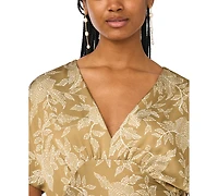 CeCe Women's Dolman-Sleeve V-Neck Maxi Dress