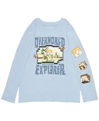 Minecraft Little Boys Steve, Creeper, Zombie, Skeleton 3 Pack Long Sleeve Tees
