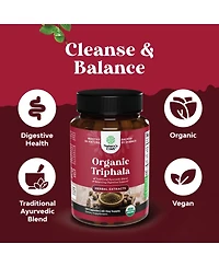 Nature's Craft Organic Triphala Ayurvedic Blend, 120 Count
