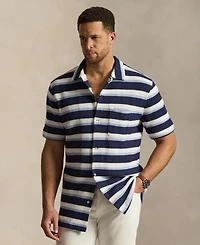 Polo Ralph Lauren Men's Big & Tall Striped Camp Shirt