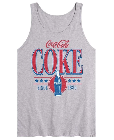 Airwaves Men's Coca-Cola 90s Collegiate Design Sleeveless Graphic Tank