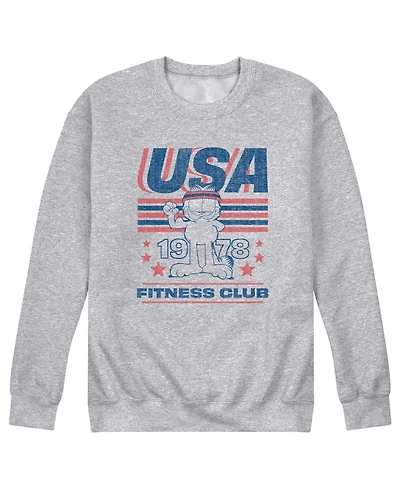 Airwaves Men's Garfield Usa Fitness Crew Fleece Sweatshirt