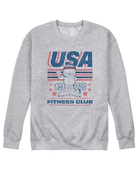 Airwaves Men's Garfield Usa Fitness Crew Fleece Sweatshirt