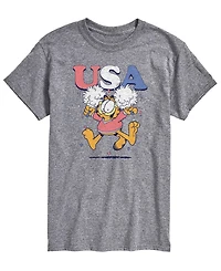 Airwaves Men's Garfield Usa Cheer Short-Sleeve Graphic T-Shirt