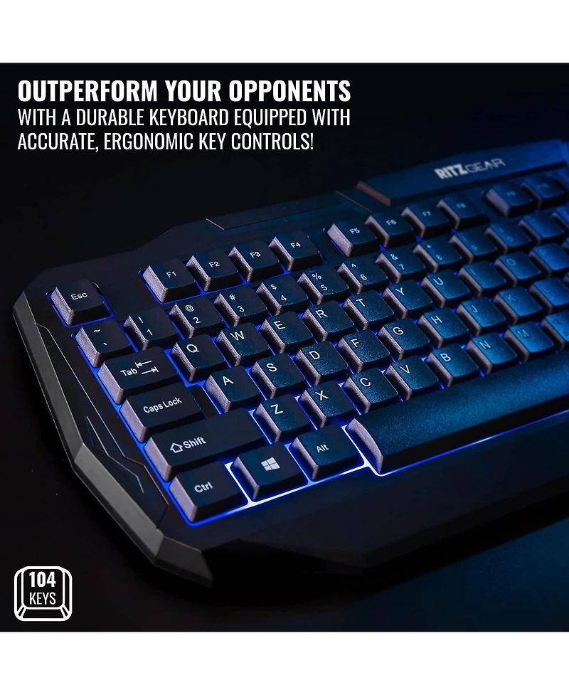 Ritz Gear 4-in-1 Led Backlight Gaming Kit