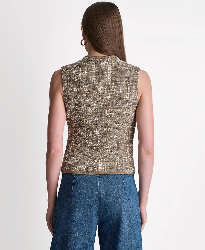 Bcbg Women's V-Neck Button-Front Vest