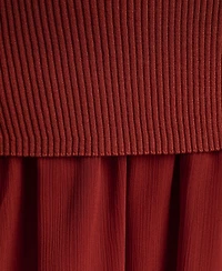 Bcbg Women's Mix Media Circular Midi Skirt