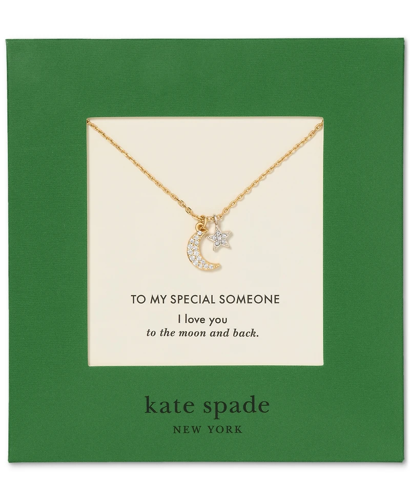 kate spade new york Two-Tone Gifting To My Special Someone Short Pendant Necklace