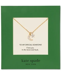 kate spade new york Two-Tone Gifting To My Special Someone Short Pendant Necklace