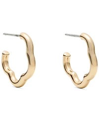 kate spade new york Gold-Tone Wave Huggie Earrings