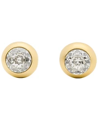 kate spade new york Gold-Tone Molten Glass Round Stone Stud Earrings