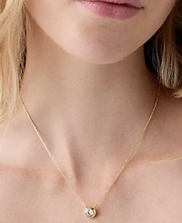 kate spade new york Gold-Tone Molten Glass Stone Short Pendant Necklace