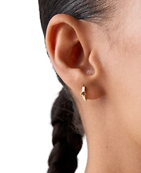 kate spade new york Gold-Tone Every Day Thin Mini Huggie Earrings