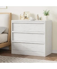 gaomon 3-Drawer Bedroom Dresser, Modern Small Nightstand Chest with Large Storage for Living Room and Nursery