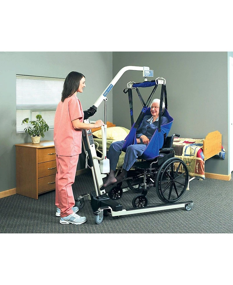 Invacare Reliant Electric Patient Lift with 450 Pound Capacity and Manual Low Base