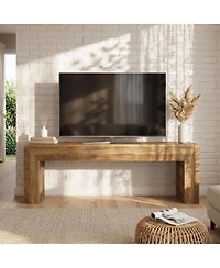 Tribesigns 63" Tv Stand for 55/60/65/70/75-Inch Tvs, Farmhouse Entertainment Center, Long Media TV Console Table, Low Television Stand