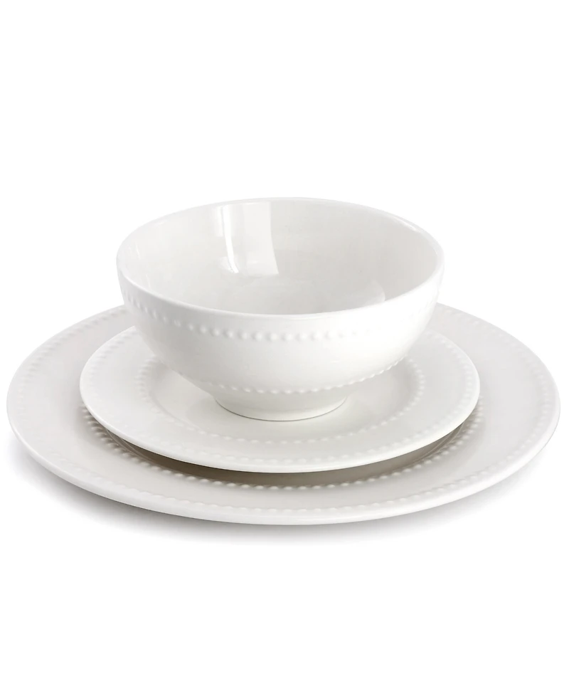 Elama Genevieve 12-Piece Dinnerware Set, Service For 4