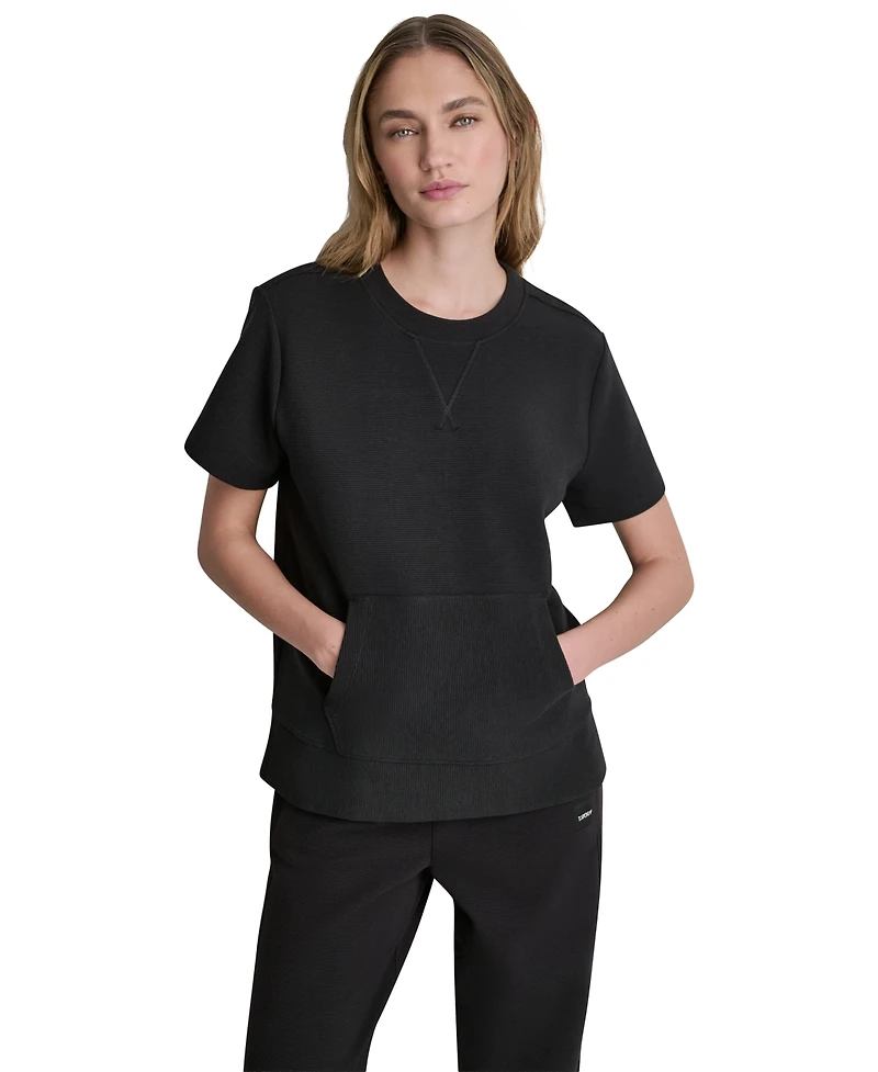 Dkny Sport Women's Short-Sleeve Crewneck Top