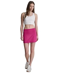 Dkny Sport Women's Balance Compression Super High Waist Pull-On Skort