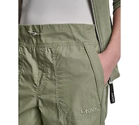 Dkny Sport Women's High Rise Bungee Waist Seamed Joggers